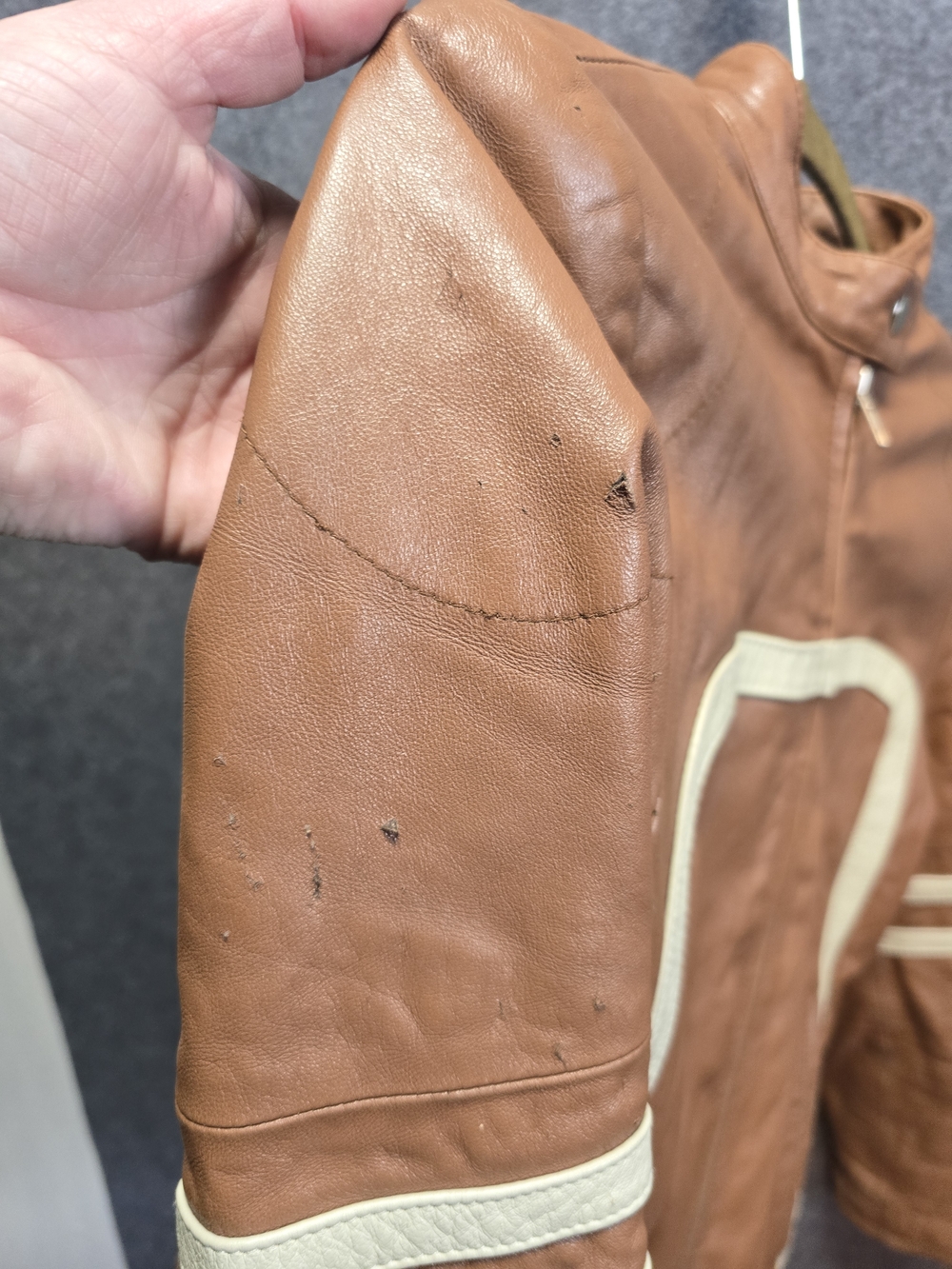 Vintage Leather Moto Jacket Small - Picture 6 of 13